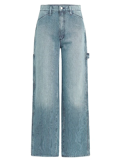 The Baggy Carpenter Striped Denim Pants