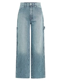 The Baggy Carpenter Striped Denim Pants