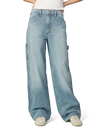 The Baggy Carpenter Striped Denim Pants