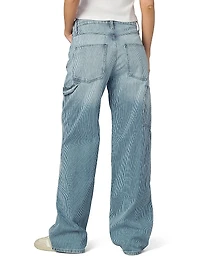 The Baggy Carpenter Striped Denim Pants