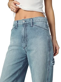 The Baggy Carpenter Striped Denim Pants