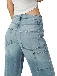 The Baggy Carpenter Striped Denim Pants