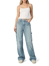 The Baggy Carpenter Striped Denim Pants