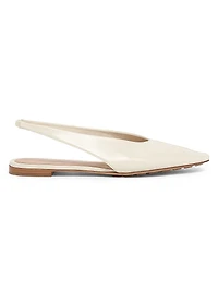 Leather Slingback Flats