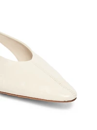 Leather Slingback Flats