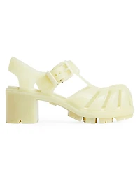 Medusa 50MM Block-Heel Jelly Sandals
