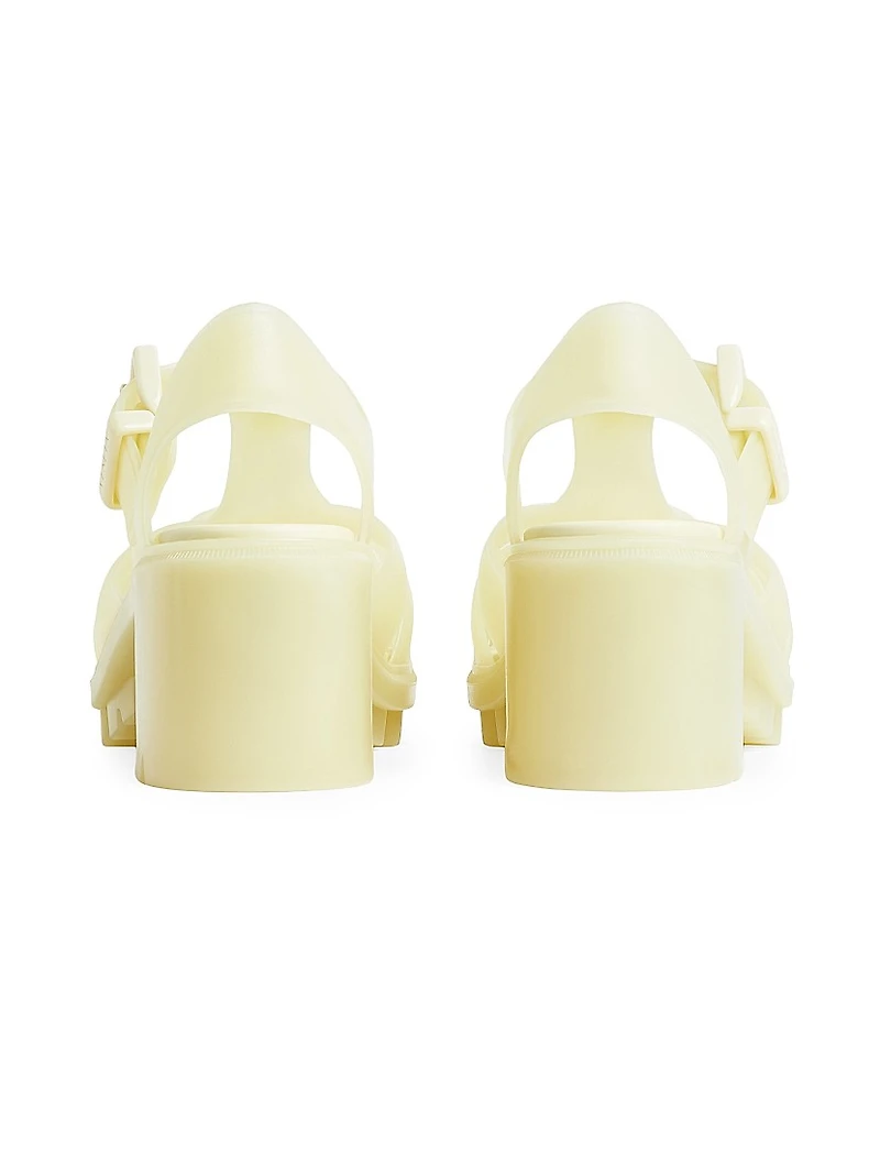 Medusa 50MM Block-Heel Jelly Sandals