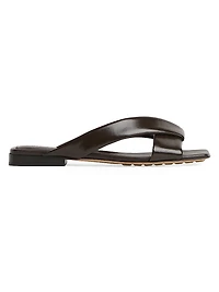 Interwoven Leather Flat Sandals