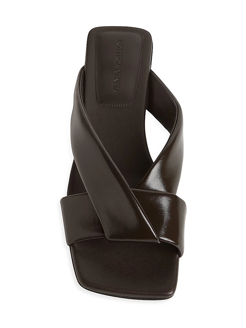 Interwoven Leather Flat Sandals