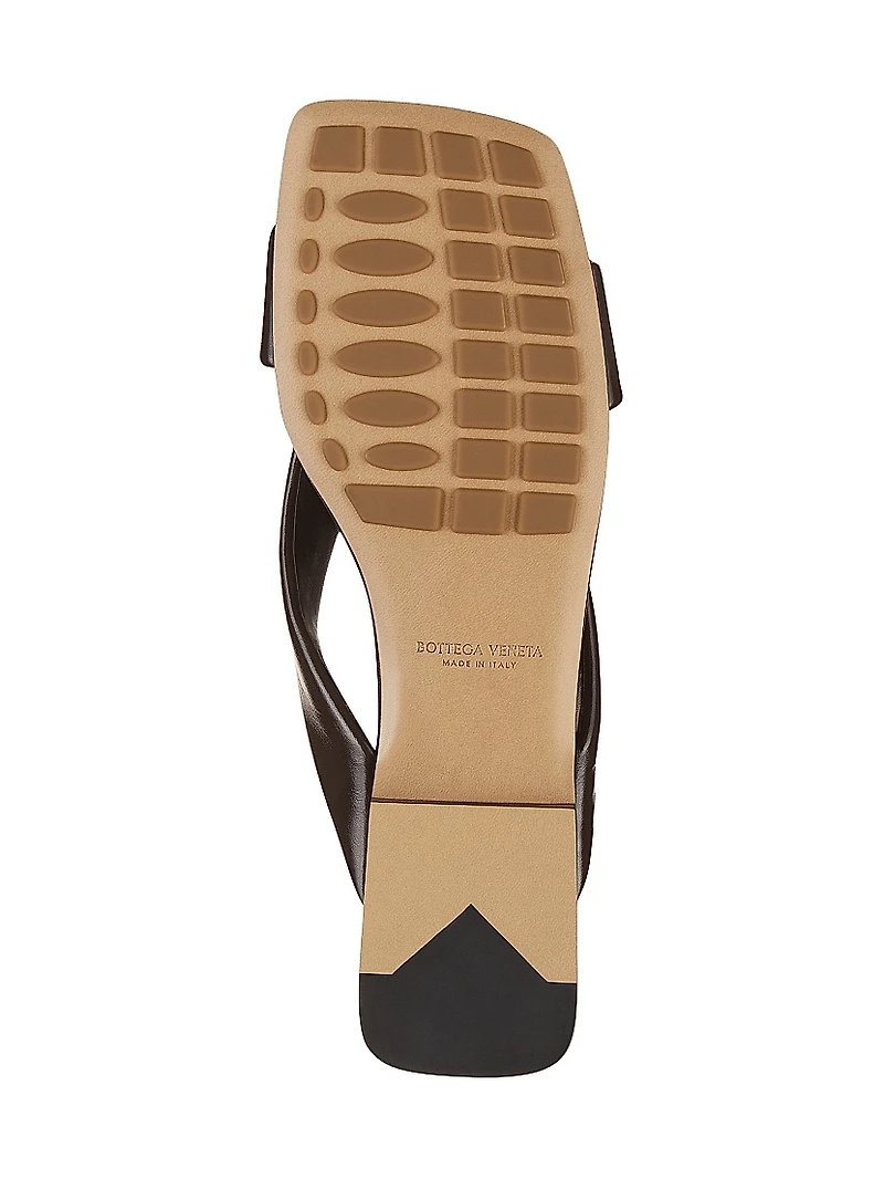 Interwoven Leather Flat Sandals