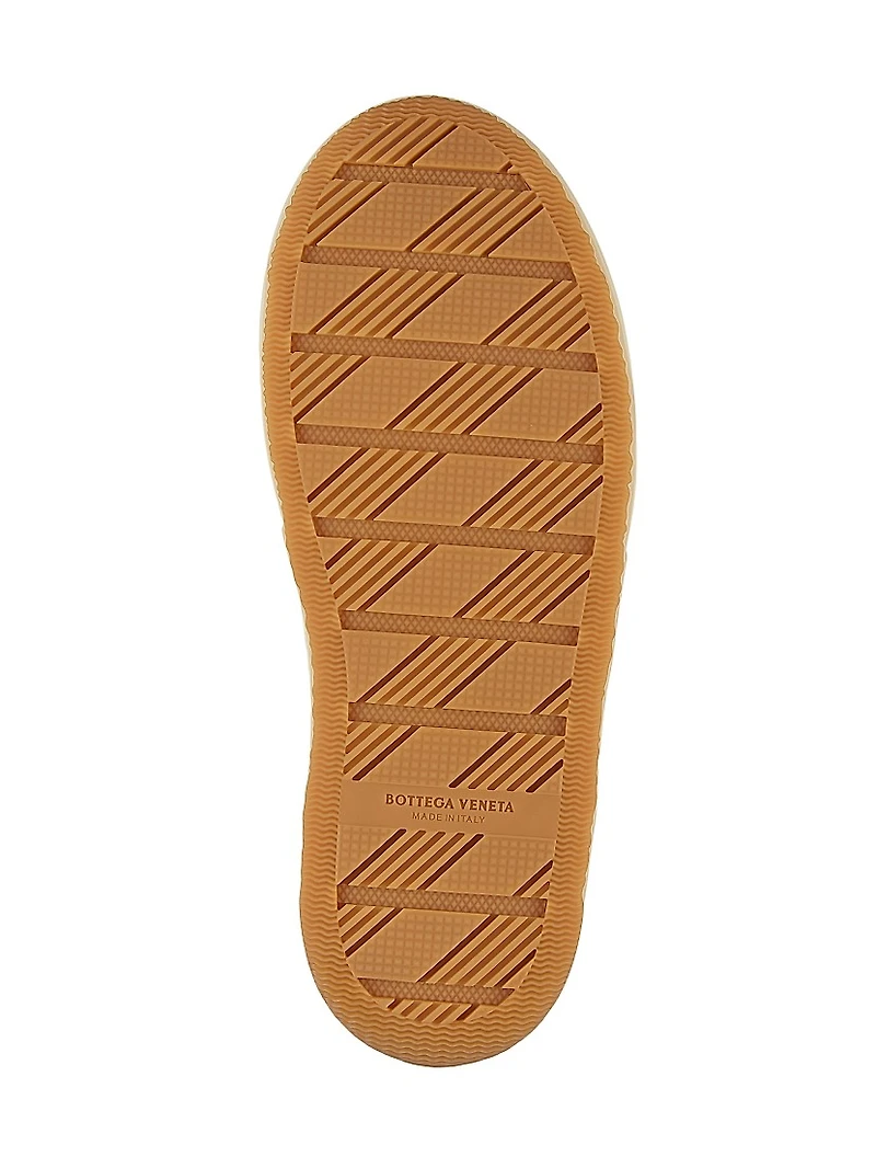 Eliot Logo-Detailed Leather & Canvas Sneakers
