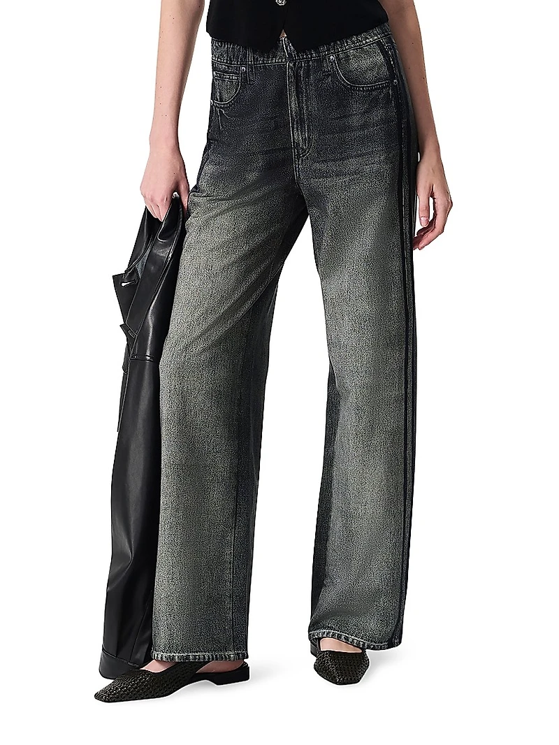 Miramar Cotton-Terry Wide-Leg Track Pants