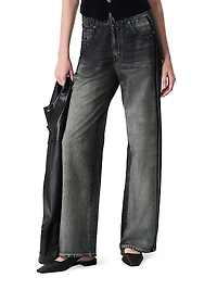 Miramar Cotton-Terry Wide-Leg Track Pants