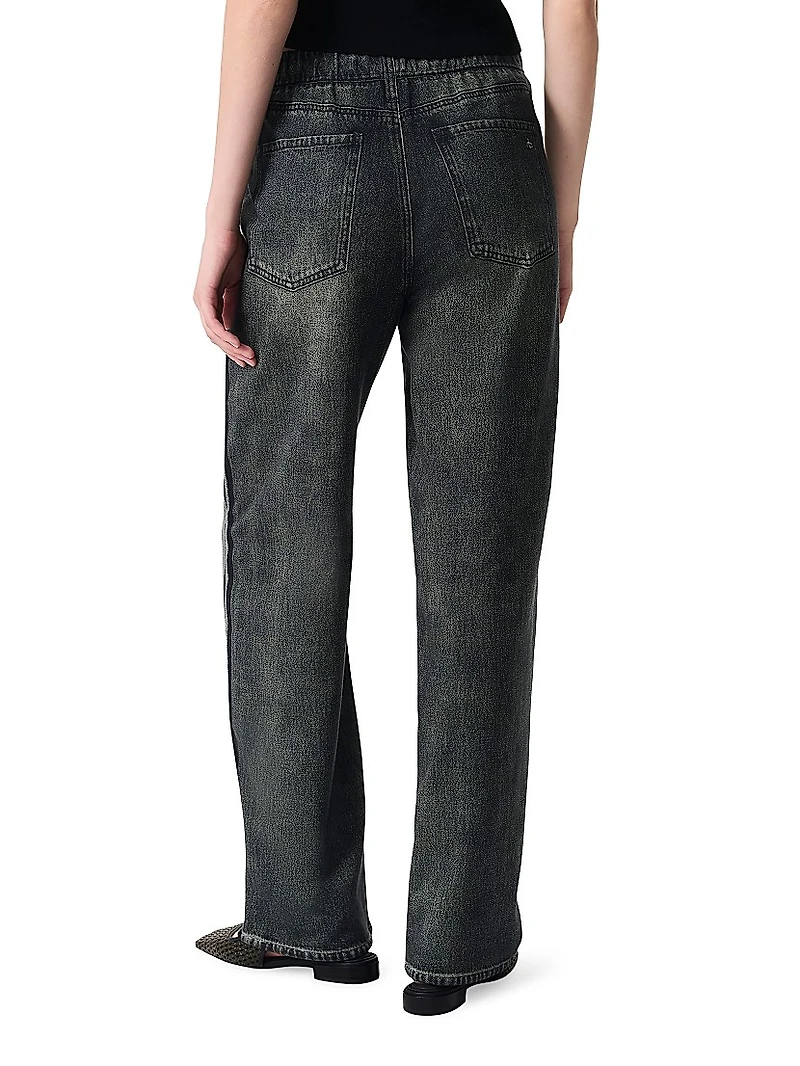 Miramar Cotton-Terry Wide-Leg Track Pants