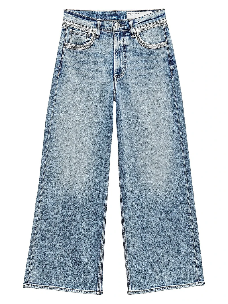 Andi High-Rise Ankle Wide-Leg Jeans