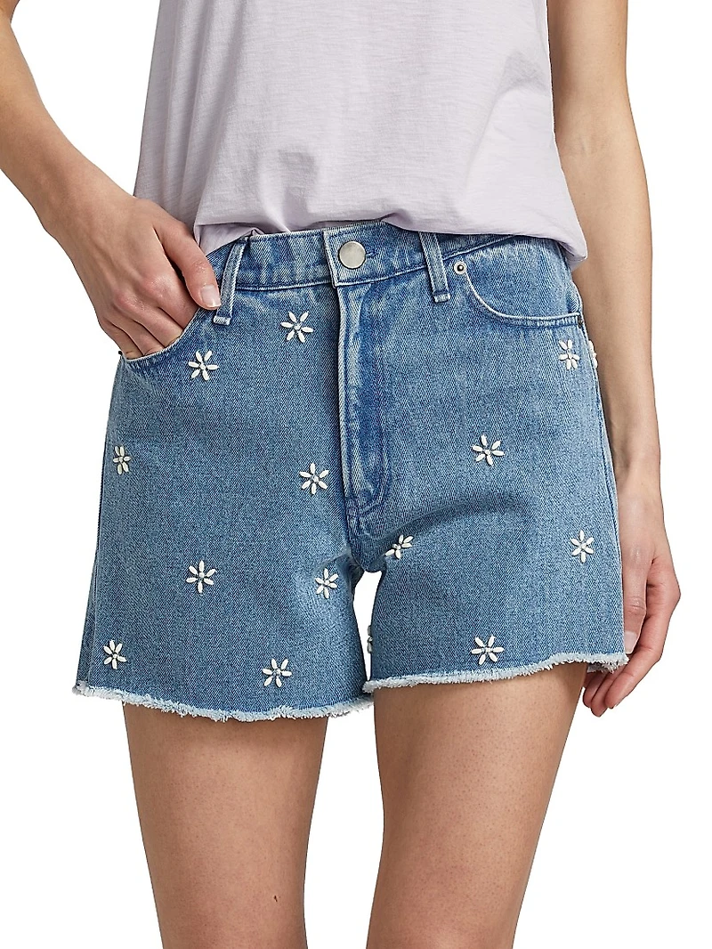Aspen Embellished Denim Shorts
