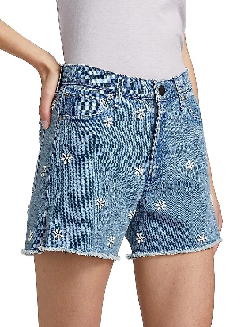 Aspen Embellished Denim Shorts