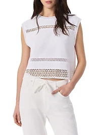 Rosie Lace-Trim Cotton Tank