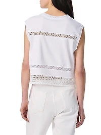 Rosie Lace-Trim Cotton Tank