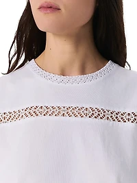 Rosie Lace-Trim Cotton Tank