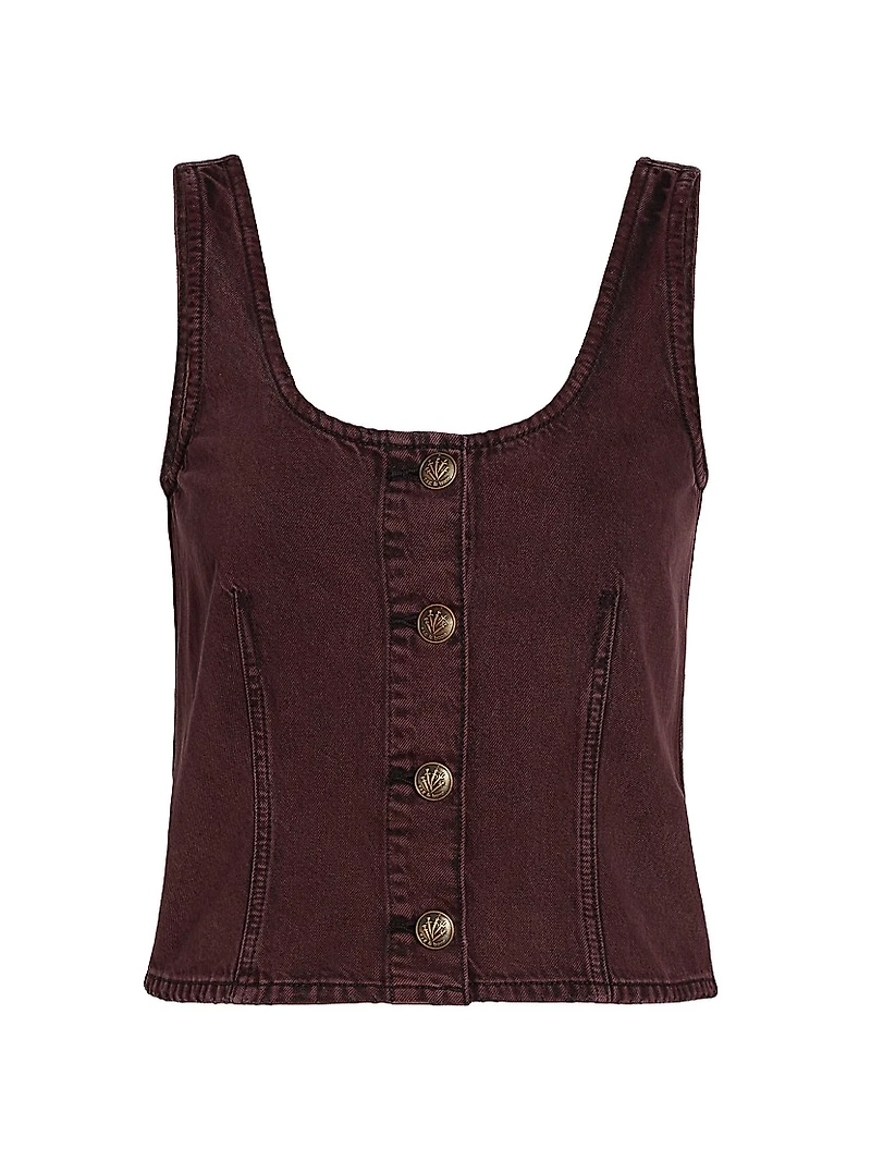 Poppy Denim Sleeveless Top