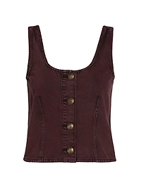 Poppy Denim Sleeveless Top