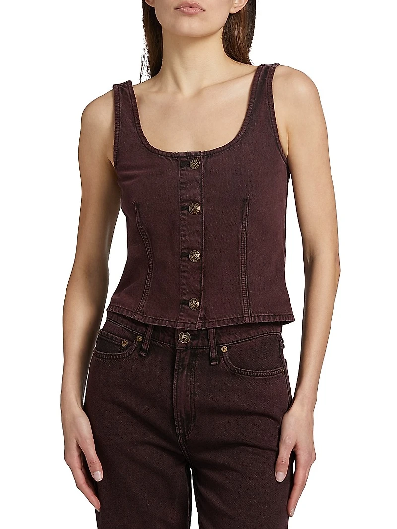 Poppy Denim Sleeveless Top