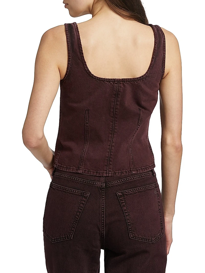 Poppy Denim Sleeveless Top