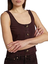 Poppy Denim Sleeveless Top