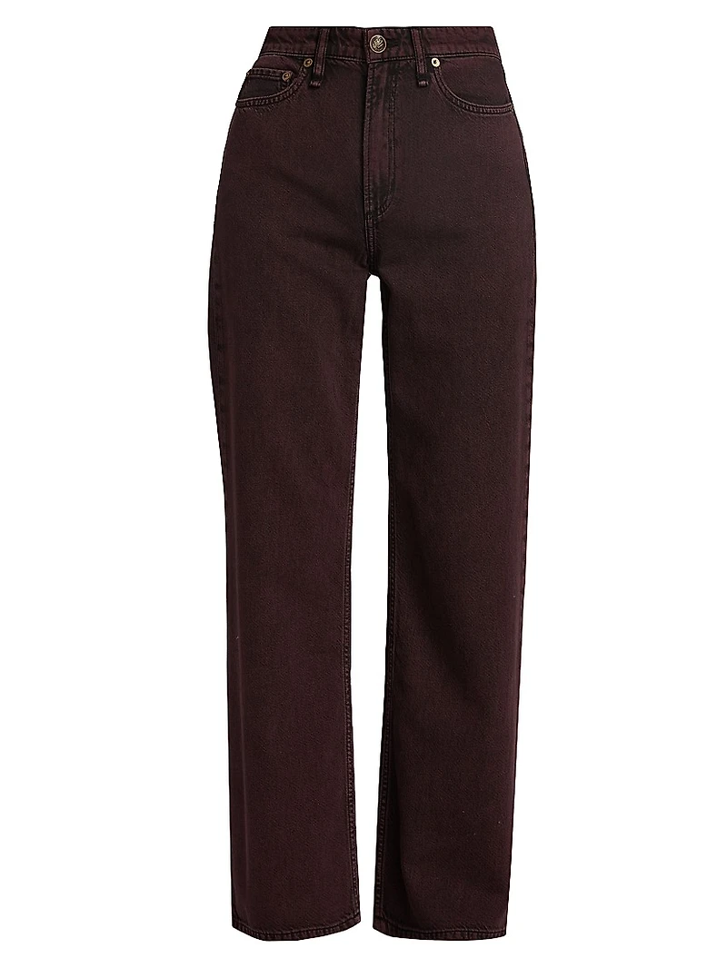 Logan Featherweight Mid-Rise Wide-Leg Jeans