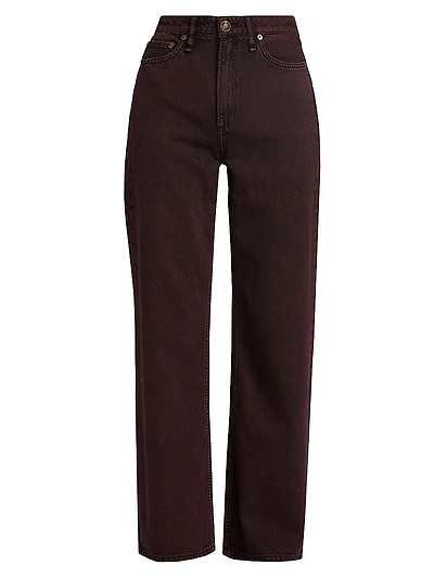 Logan Featherweight Mid-Rise Wide-Leg Jeans