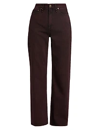 Logan Featherweight Mid-Rise Wide-Leg Jeans