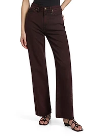 Logan Featherweight Mid-Rise Wide-Leg Jeans