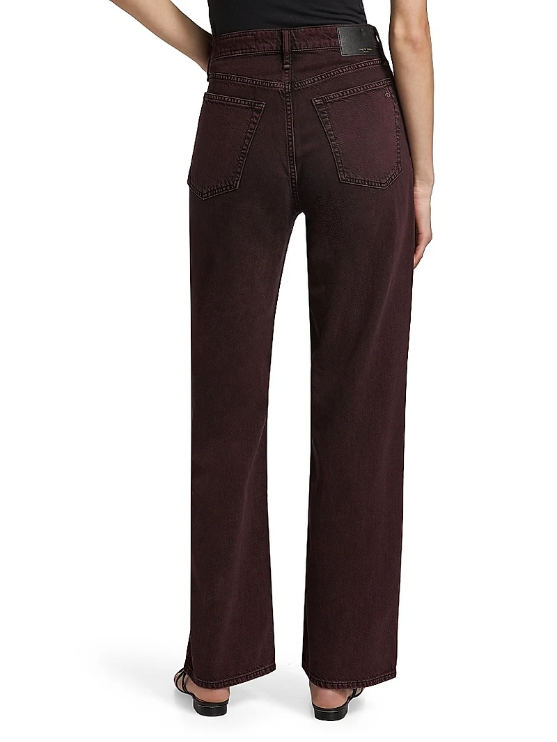 Logan Featherweight Mid-Rise Wide-Leg Jeans