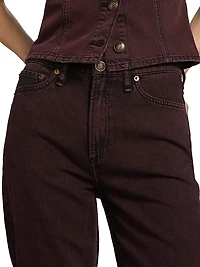 Logan Featherweight Mid-Rise Wide-Leg Jeans