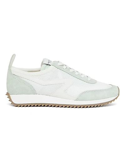 Retro Suede & Mesh Running Sneakers