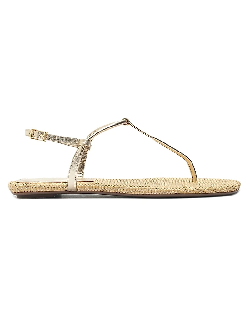 Elsha Metallic Flat Sandals