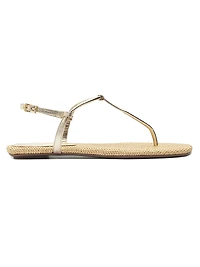 Elsha Metallic Flat Sandals