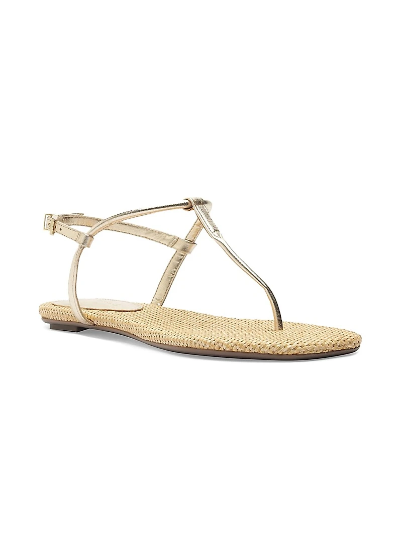 Elsha Metallic Flat Sandals