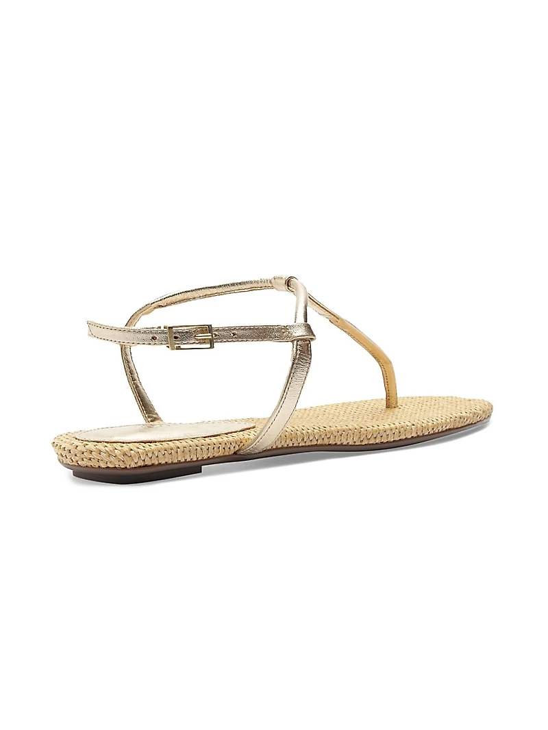 Elsha Metallic Flat Sandals