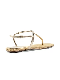 Elsha Metallic Flat Sandals