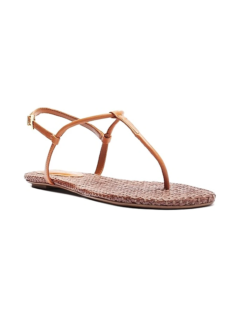 Elsha Leather Flat Sandals