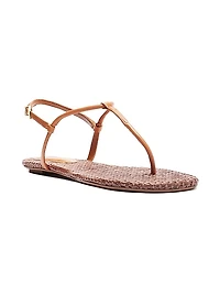 Elsha Leather Flat Sandals