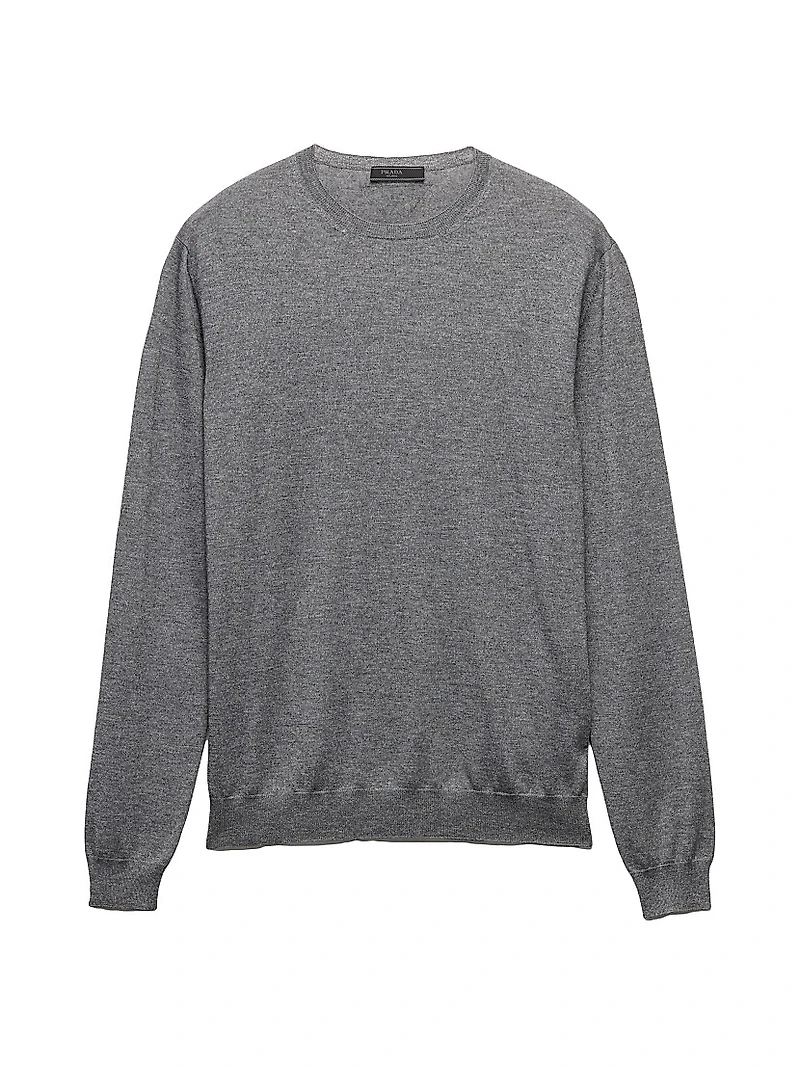 Cashmere and Silk Crewneck Sweater