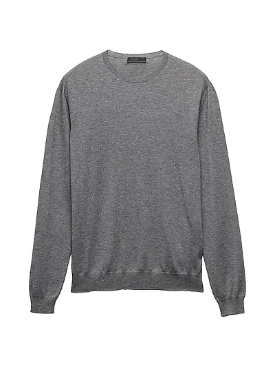 Cashmere and Silk Crewneck Sweater