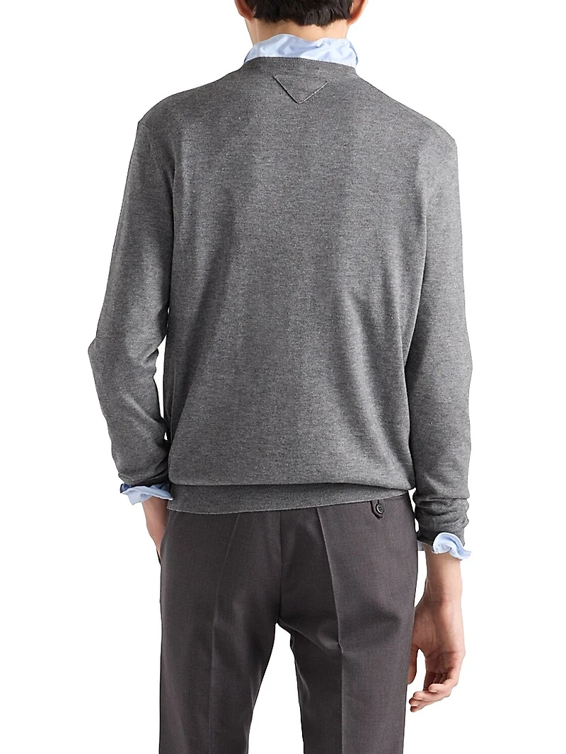 Cashmere and Silk Crewneck Sweater