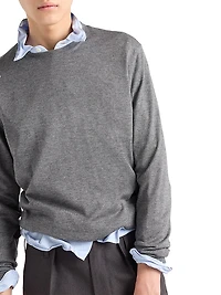 Cashmere and Silk Crewneck Sweater