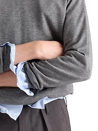 Cashmere and Silk Crewneck Sweater