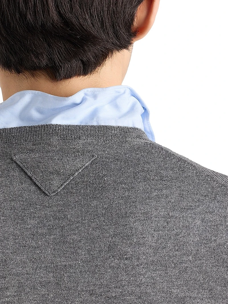 Cashmere and Silk Crewneck Sweater