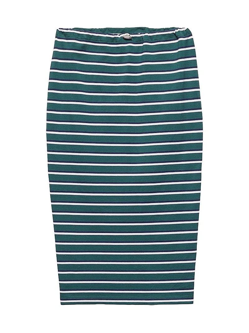 Striped Piqué Skirt
